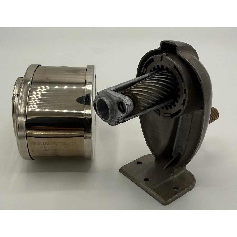 Boston KS Model No 1031 Wall Mount 8 Hole Pencil Sharpener Hammertone Paint 1976